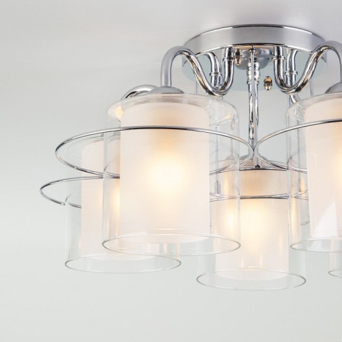 Потолочная люстра Eurosvet Darcy 30160/5 хром в Нижнем Новгороде фото 2