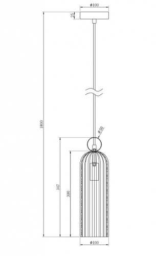 Подвесной светильник Maytoni Antic MOD302PL-01CG в Саратове фото 4