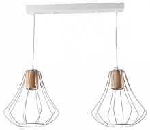 Подвесной светильник Imex MD.9052 MD.9052-2-P-WH+WOOD в Нижнем Новгороде