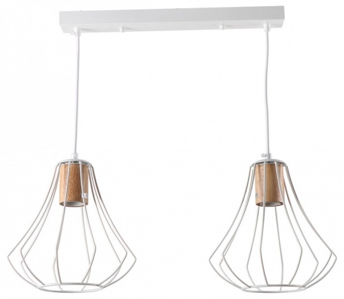 Подвесной светильник Imex MD.9052 MD.9052-2-P-WH+WOOD в Нижнем Новгороде