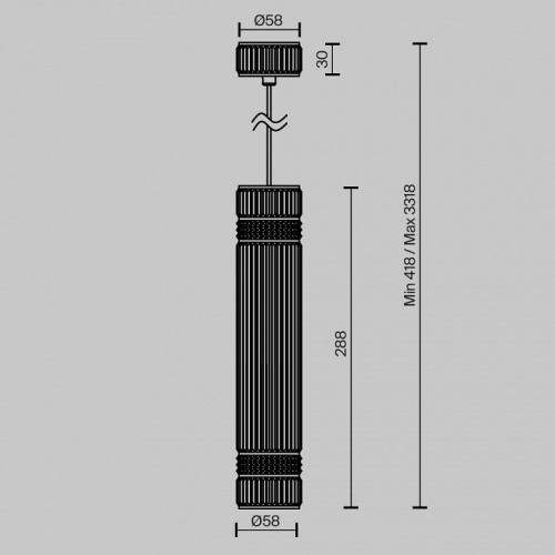 Подвесной светильник Maytoni  MOD475PL-01BS в Нижнем Новгороде фото 4