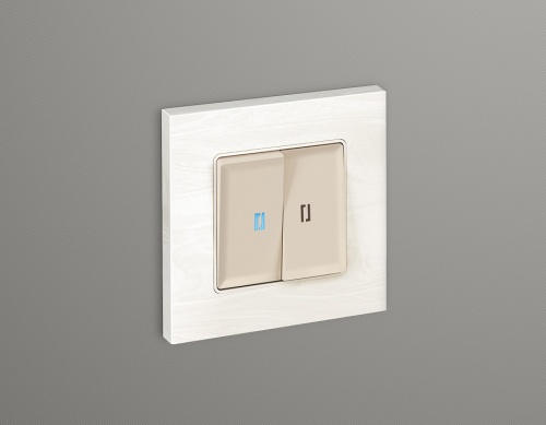 Выключатель двухклавишный с подсветкой без рамки Ambrella Volt ALFA MA324020 в Нижнем Новгороде фото 4