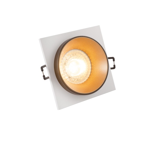 DK2402-GD Встраиваемый светильник, IP 20, 50 Вт, GU10, черный/золотой, алюминий в Звенигороде фото 8