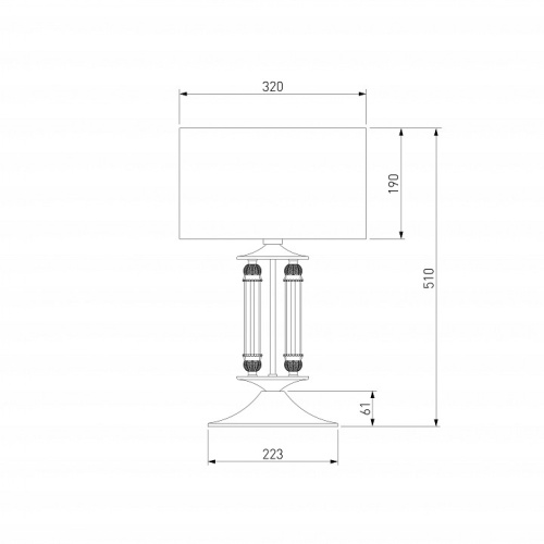 Настольная лампа декоративная Eurosvet Adagio 01045/1 сатин-никель в Нижнем Новгороде фото 3