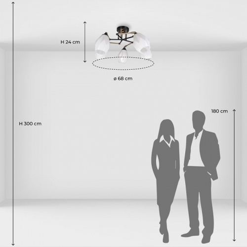 Потолочная люстра De City Акцент 680012105 в Нижнем Новгороде фото 4