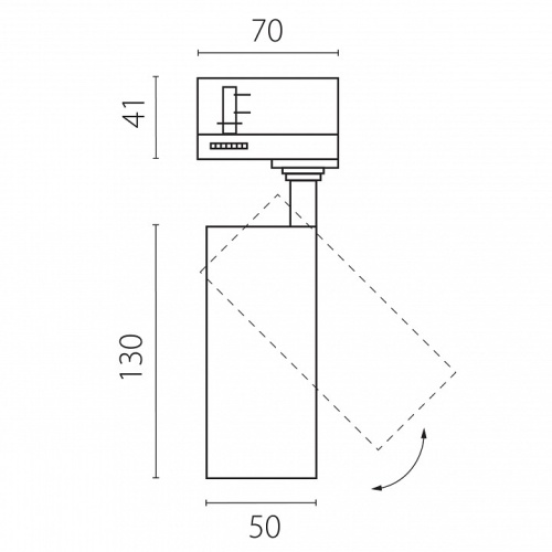 Светильник на штанге Lightstar Canno Pro C4127QT в Нижнем Новгороде фото 2