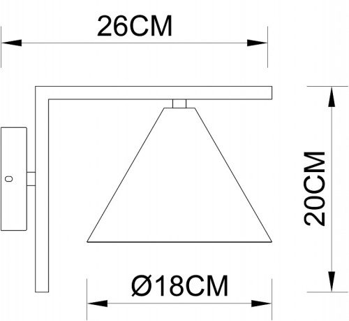 Бра Arte Lamp David A7033AP-1BK в Нижнем Новгороде фото 3