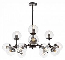 Люстра на штанге LUMINA DECO Zodiak LDP 160-12 BK+PR в Нижнем Новгороде