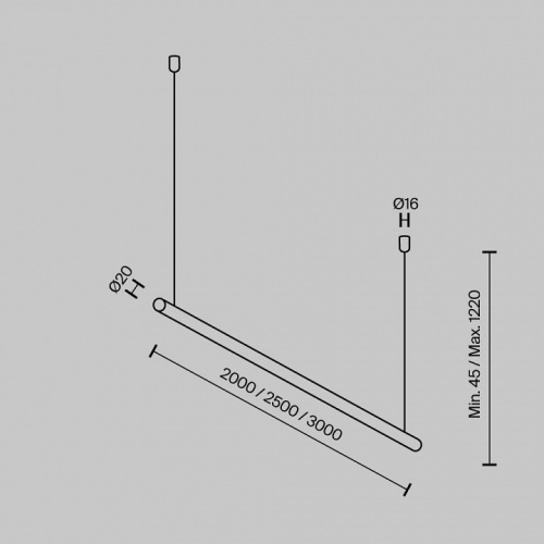 Подвес для треков-ремней Maytoni Accessories for system Parity TRA130SWK-B в Слободском фото 2