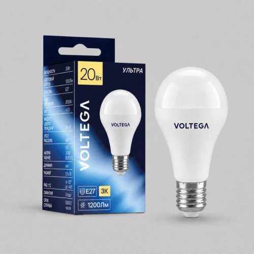 Лампа светодиодная Voltega Simple E27 20Вт 3000K 3145 в Нижнем Новгороде фото 4
