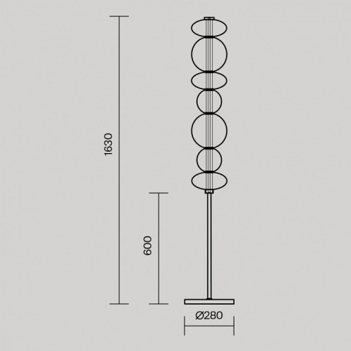 Торшер Maytoni Futuro MOD307FL-L40B3K в Нижнем Новгороде фото 2