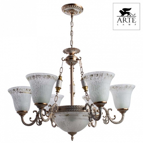 Люстра на штанге Arte Lamp Delizia A1032LM-6-3WG в Нижнем Новгороде фото 4