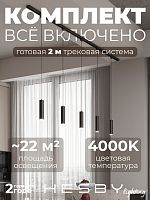 Комплект трековый Hesby Lighting Skylite №12 HSBL_kompl_S012_NI2B4K в Нижнем Новгороде