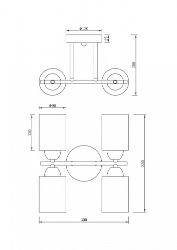 Люстра на штанге Freya Glow FR5129PL-04B в Нижнем Новгороде фото 10