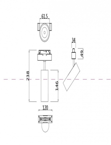 Светильник на штанге Maytoni Focus LED TR019-2-15W3K-B в Новочеркасске фото 4