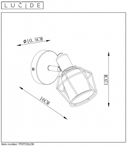 Спот Lucide Nila 77977/01/30 в Белово фото 3