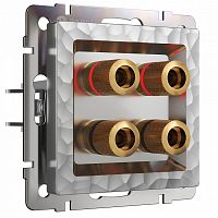 Розетка акустическая без рамки Werkel Hammer серебряный W1285006 в Нижнем Новгороде