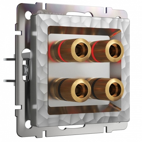 Розетка акустическая без рамки Werkel Hammer серебряный W1285006 в Нижнем Новгороде