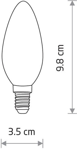 Лампа светодиодная Nowodvorski Bulb E14 6Вт 3000K 10589 в Благовещенске фото 2