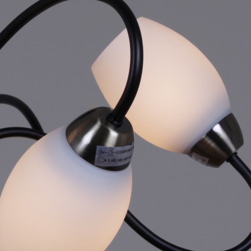 Люстра на штанге 01270-1 01270-0.3-06B BK+AB в Нижнем Новгороде фото 2