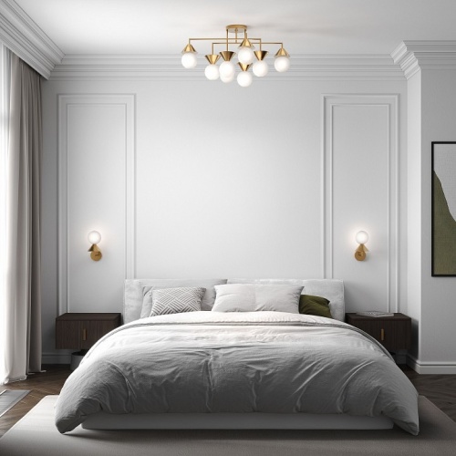 Люстра на штанге Eurosvet  302002/8 латунь Smart в Нижнем Новгороде фото 2