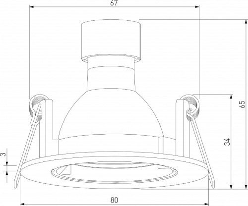 Встраиваемый светильник Elektrostandard Minnie a067709 в Нижнем Новгороде фото 6