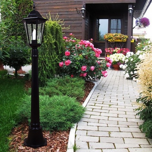 Наземный высокий светильник 08020-0.7-001L 0,8m BK в Нижнем Новгороде фото 2