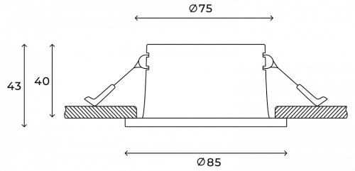 Встраиваемый светильник Hesby Lighting Nova HSBL_0178 в Нижнем Новгороде фото 3