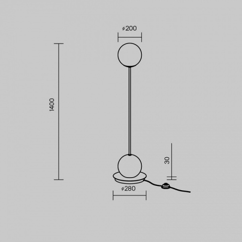 Торшер Maytoni Twins MOD427FL-L20B3K в Нижнем Новгороде фото 5