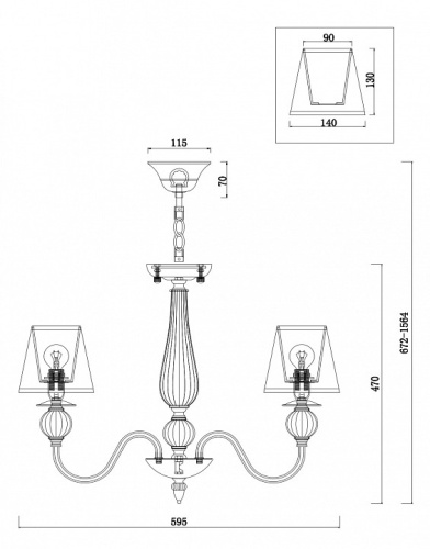 Подвесная люстра Freya Inessa FR2685PL-05BZ в Нижнем Новгороде фото 2