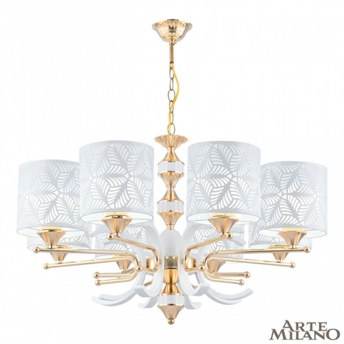 Подвесная люстра Arte Milano Florentia-2097 302097/8 Wh/Gd в Нижнем Новгороде фото 10