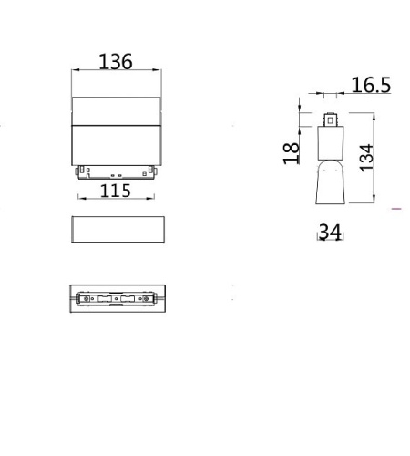 Накладной светильник Maytoni BASIS TR013-2-10W4K-B в Бородино фото 4