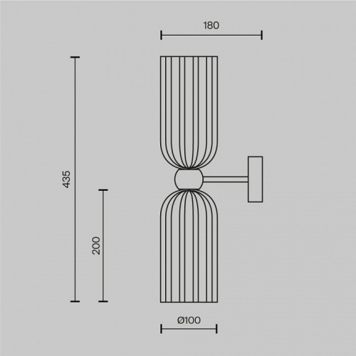 Бра Maytoni Modern 2 MOD302WL-02GR в Нижнем Новгороде фото 2
