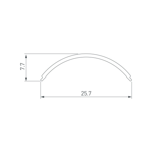 Экран SL-KANT-H20 ROUND OPAL (Arlight, Пластик) в Ртищево фото 2