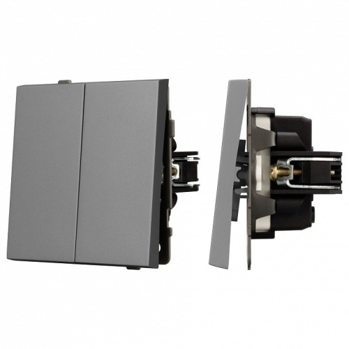 Выключатель проходной двухклавишный без рамки Arlight SWT 054068 в Нижнем Новгороде