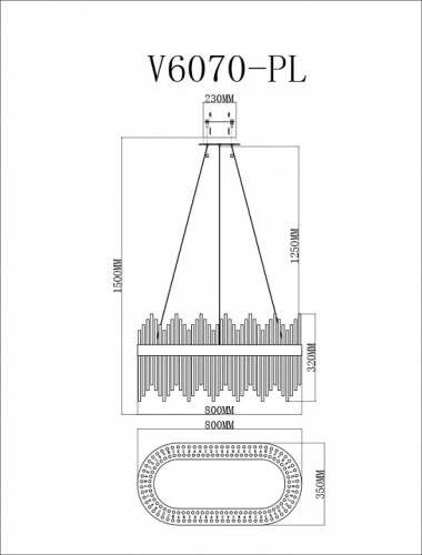 Подвесной светильник Moderli Celebria V6070-PL в Нижнем Новгороде фото 2