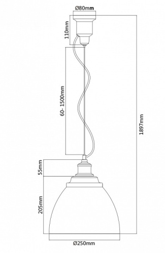 Подвесной светильник Maytoni Bellevue P534PL-01W в Нижнем Новгороде фото 3
