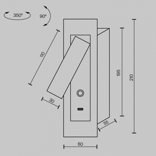 Бра Maytoni Axiom MOD495WL-L3B3K1 в Нижнем Новгороде фото 4