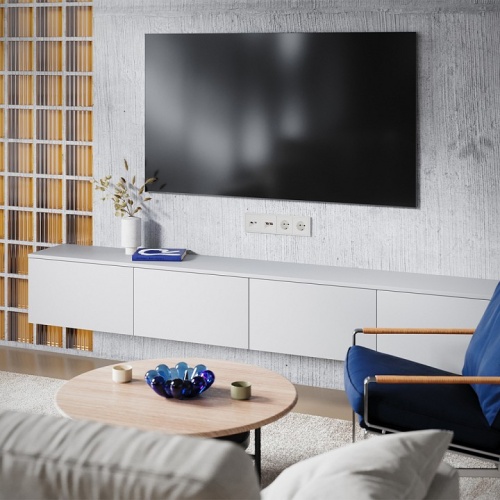 Накладка для ТВ-розетки и RJ-11 или RJ-45 Voltum S70 VLS002713 в Нижнем Новгороде фото 5