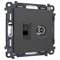 ТВ-розетка и розетка Ethernet RJ-45 без рамки Ambrella Volt ALFA MA912510 в Нижнем Новгороде