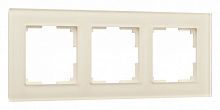 Рамка на 3 поста Werkel Favorit (молочный, стекло) W0031141 в Нижнем Новгороде