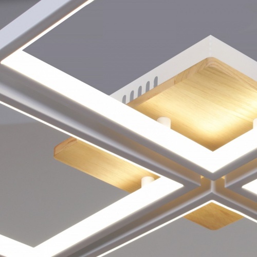 Потолочная люстра 78560-0.3-04 WH+WOOD в Нижнем Новгороде фото 2