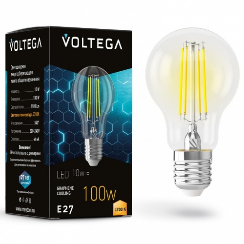 Лампа светодиодная Voltega General purpose bulb E27 9Вт 2700K 7227 в Нижнем Новгороде