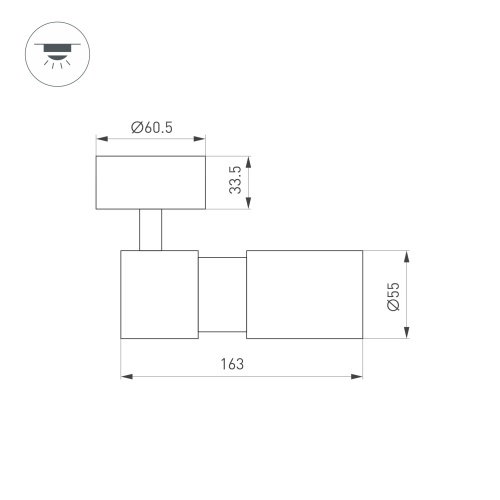 Светильник SP-ARTEMIS-SURFACE-FLAP-R55-12W Day4000 (BK, 8-80 deg, 230V) (Arlight, IP20 Металл, 5 лет) в Заречном фото 3