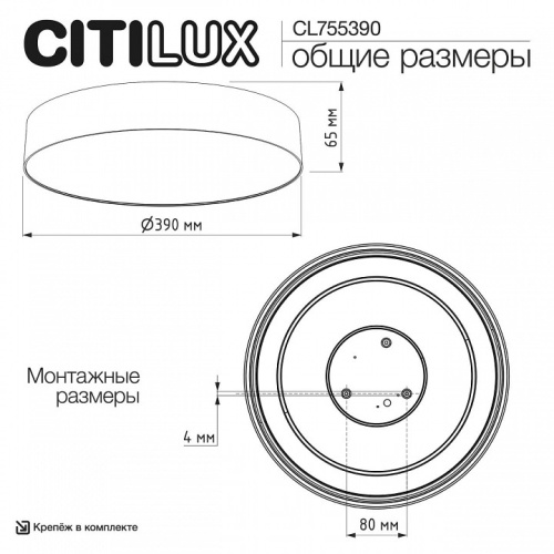 Накладной светильник Citilux BART CL755390 в Нижнем Новгороде фото 5