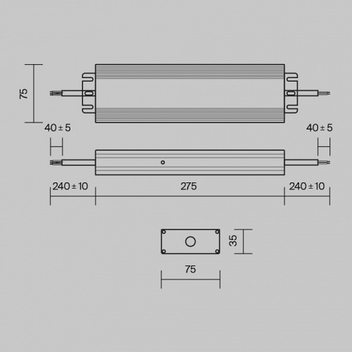 Блок питания с проводом Maytoni Power Supply Magnetic PSL008-300W-48V-IP67 в Краснокамске фото 5