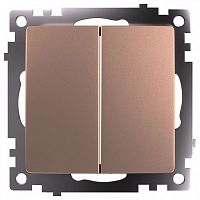 Переключатель двухклавишный без рамки Stekker Катрин 49169 в Нижнем Новгороде