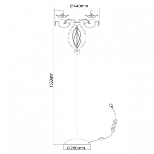 Торшер Chiaro Валенсия 3 299042303 в Нижнем Новгороде фото 6