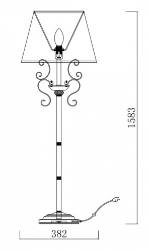 Торшер Freya Driana FR2405-FL-01-BZ в Нижнем Новгороде фото 2