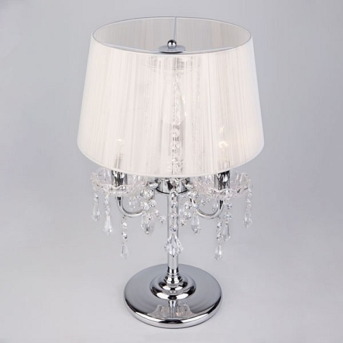 Настольная лампа декоративная Eurosvet Allata 2045/3T хром/белый настольная лампа в Звенигороде фото 6